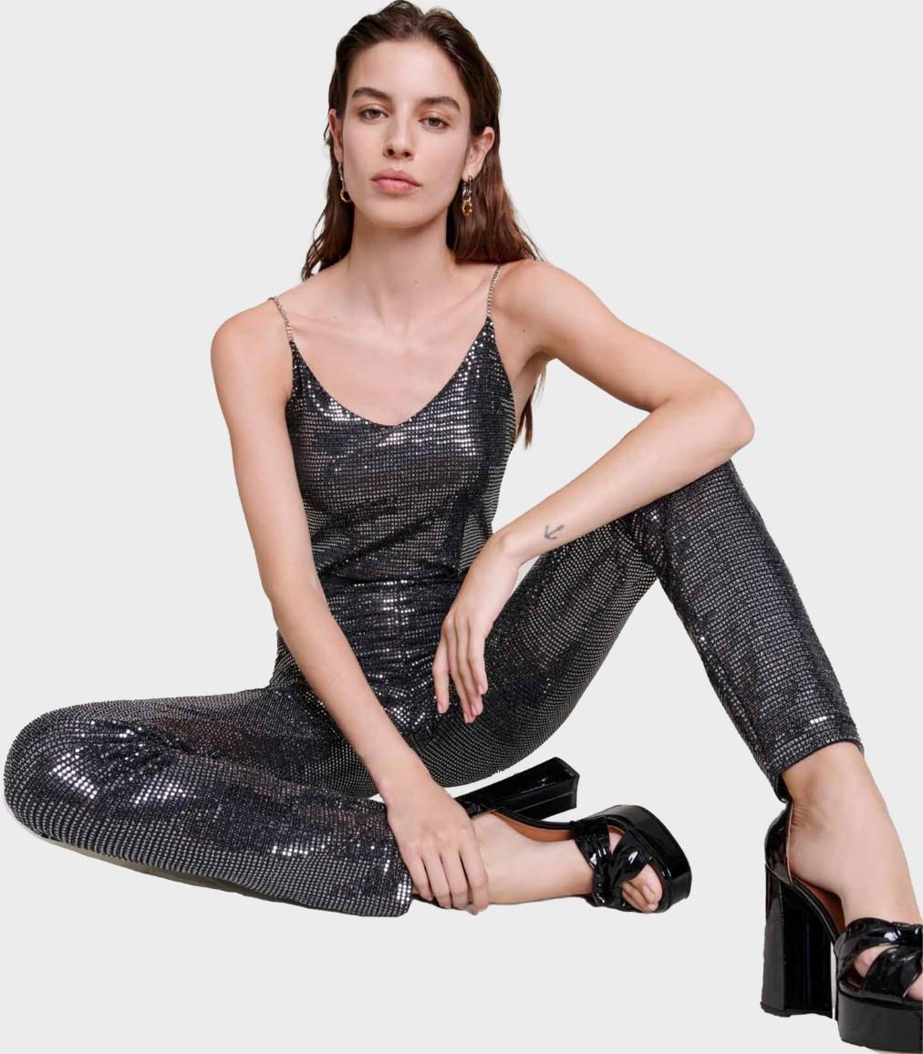 Maje - Sequinned Jumpsuit - Image 5
