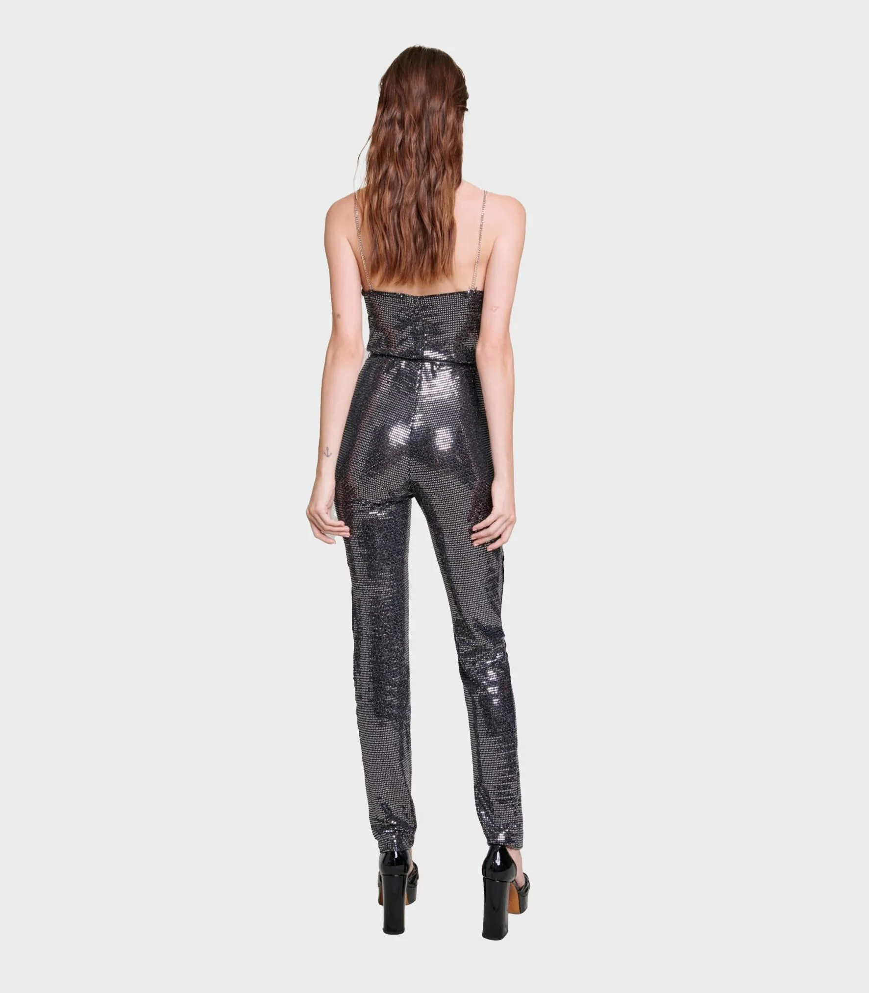 Maje - Sequinned Jumpsuit - Image 8