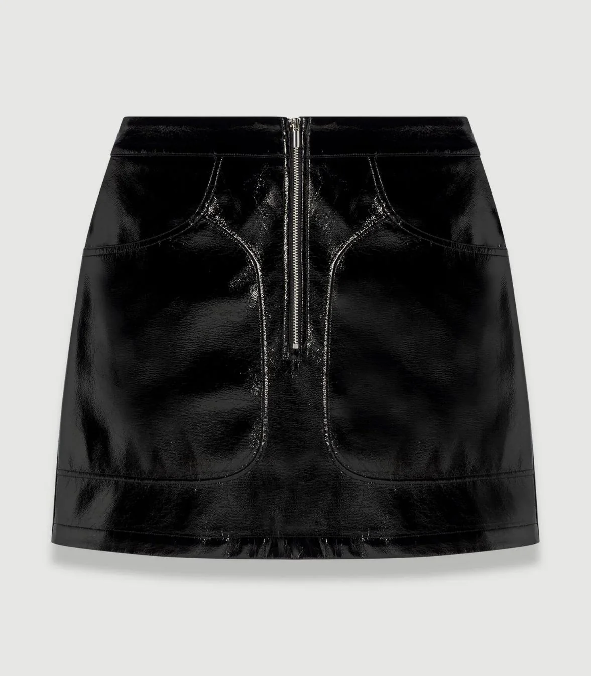 Maje - Short Vinyl Skirt - Image 2
