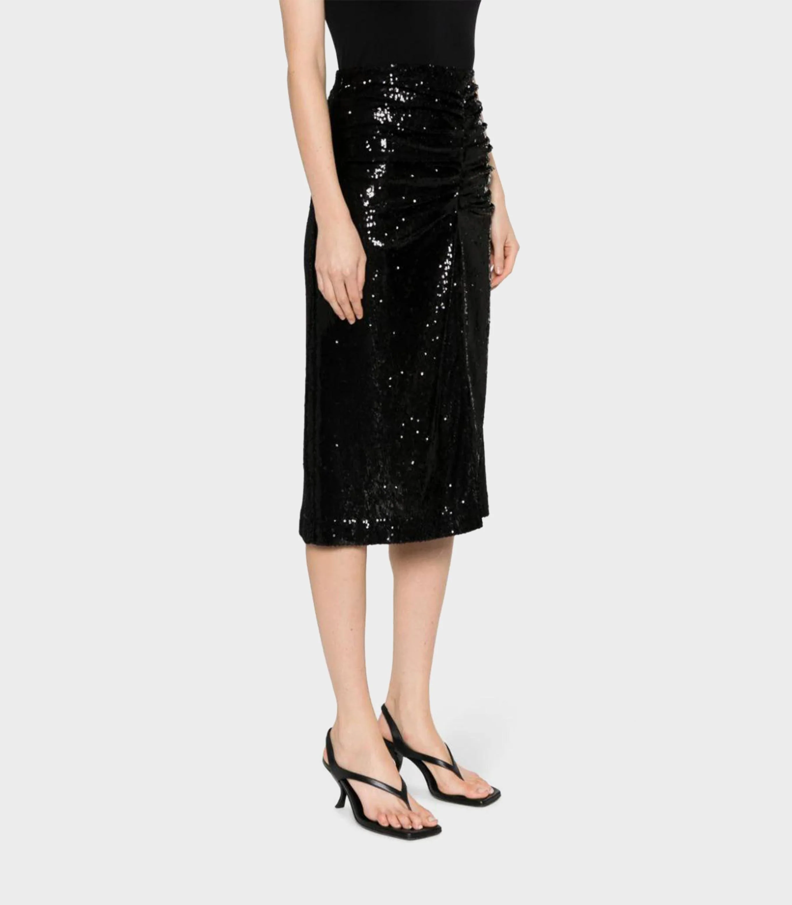 Maje - Sequinned Midi Skirt - Image 7
