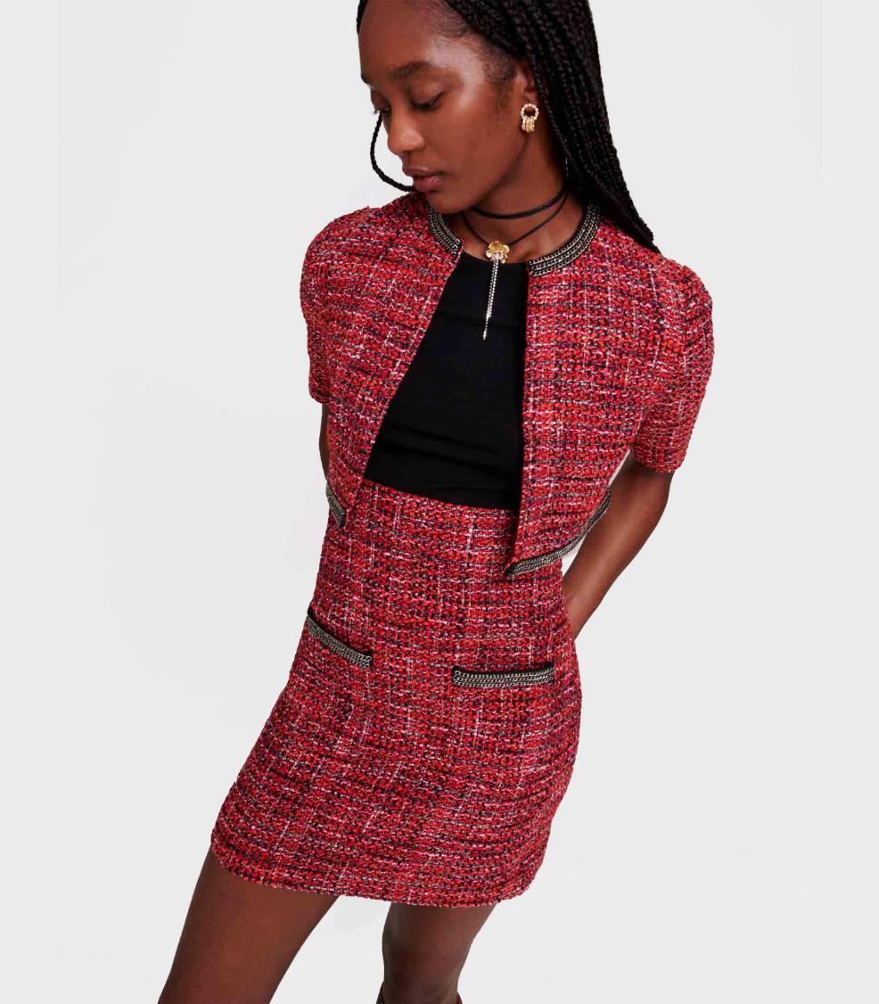 Maje - 2 In 1 Tweed Dress - Image 4