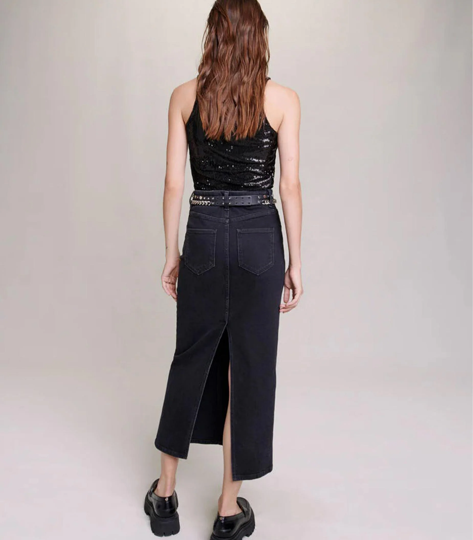 Maje - Sequinned Racerback Tank Top - Image 3