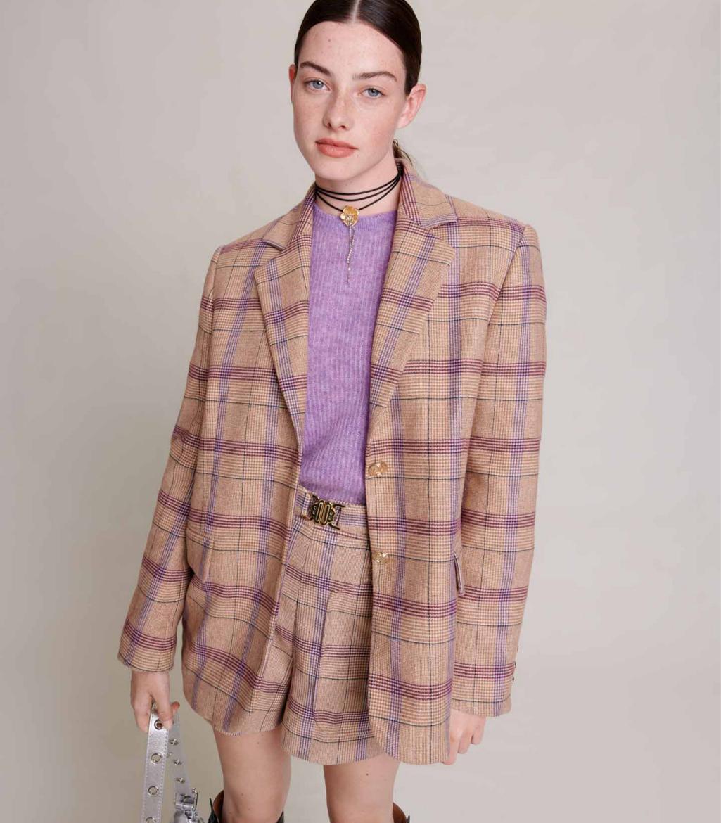Maje - Checked Suit Jacket - Image 3