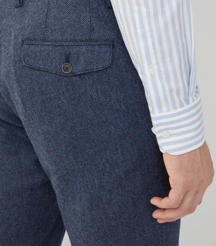 Hackett London - Herringbone Trousers - Image 7