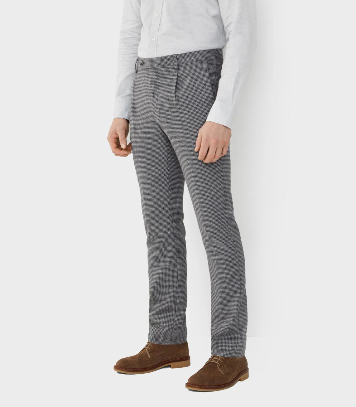 Hackett London - Slim Fit Houndstooth Trousers - Image 4