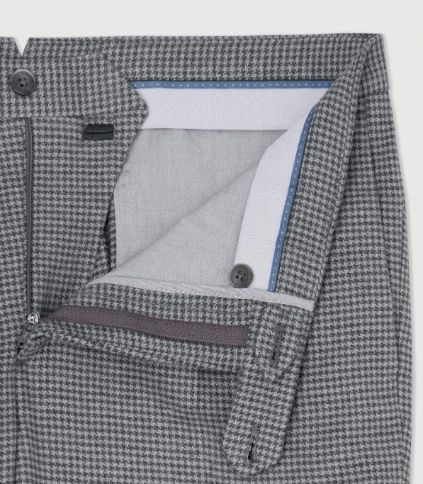 Hackett London - Slim Fit Houndstooth Trousers - Image 5