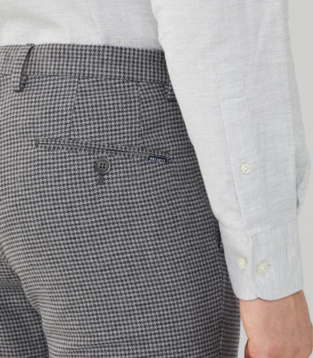 Hackett London - Slim Fit Houndstooth Trousers - Image 7