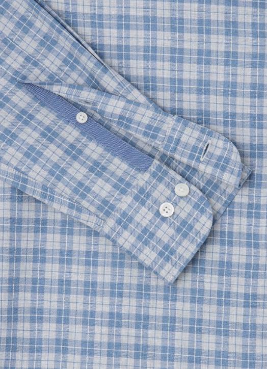 Hackett London - Men's Slim Fit Twill Check Shirt - Image 5