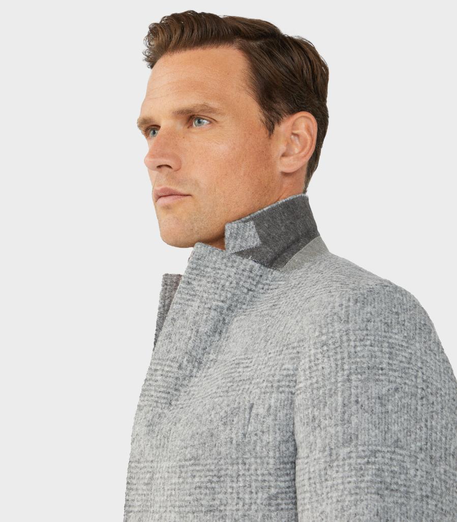 Hackett London - Men's Blazer Brushed Gchk Knit - Image 4