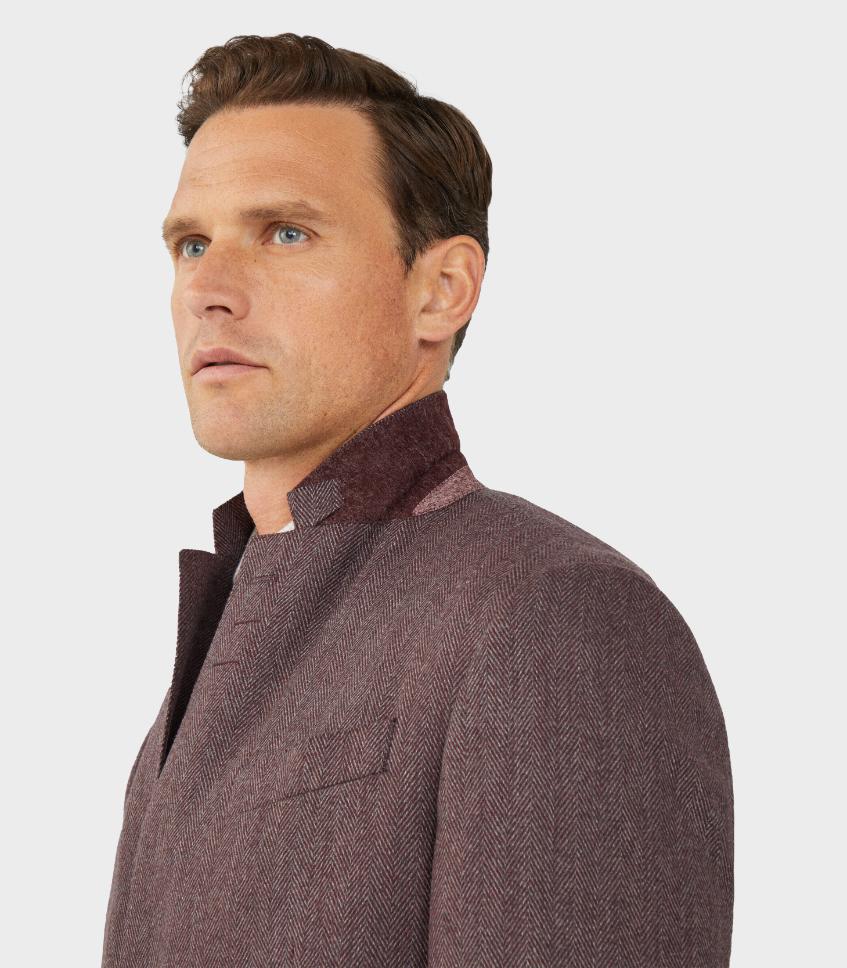 Hackett London - Men's Herringbone Wool Blazer - Image 7