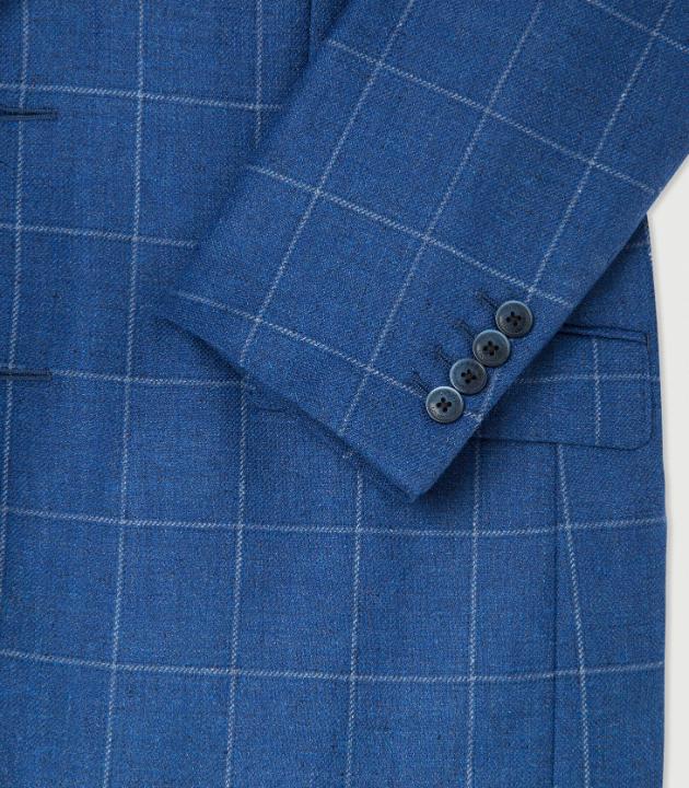 Hackett London - Men's London Mens Fine Windowpane Blazer - Image 7
