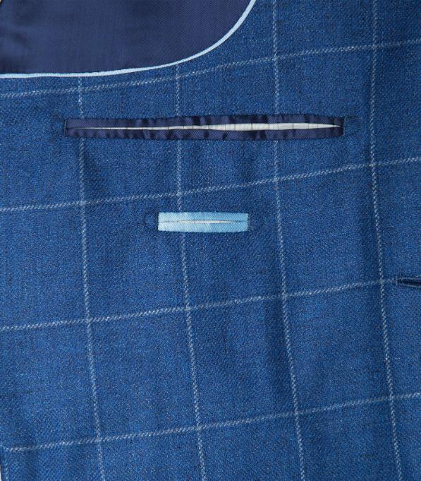 Hackett London - Men's London Mens Fine Windowpane Blazer - Image 8