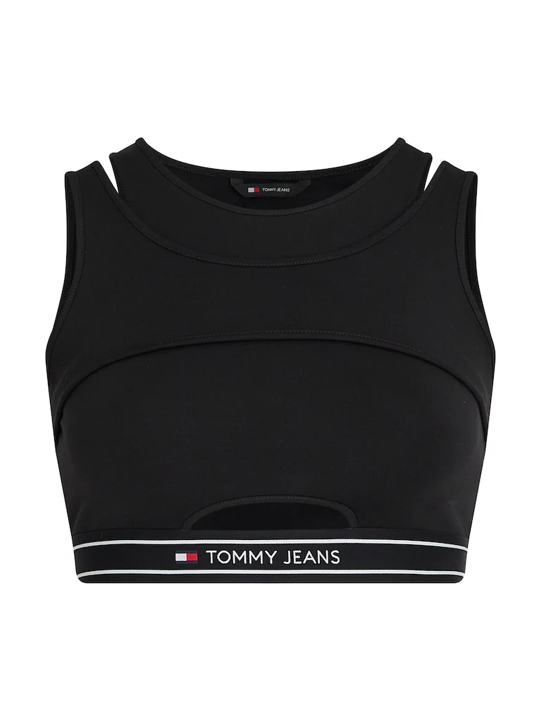 Tommy Hilfiger Jeans - Crop Logo Taping Cut Out Tank Top - Image 2