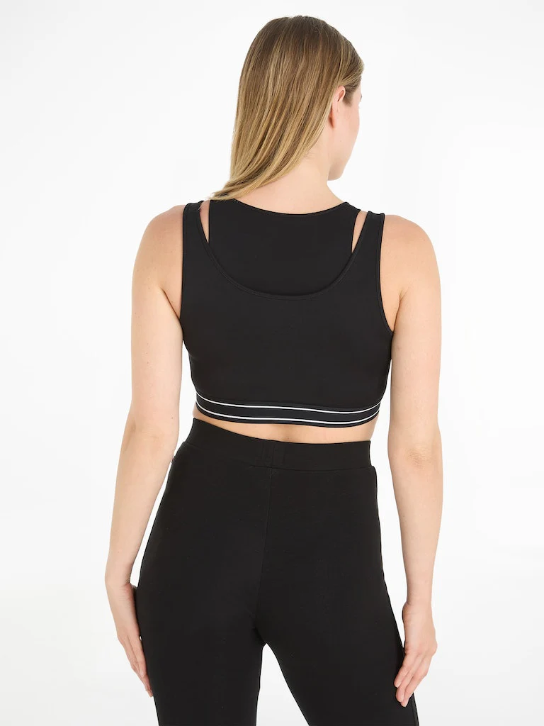 Tommy Hilfiger Jeans - Crop Logo Taping Cut Out Tank Top - Image 4