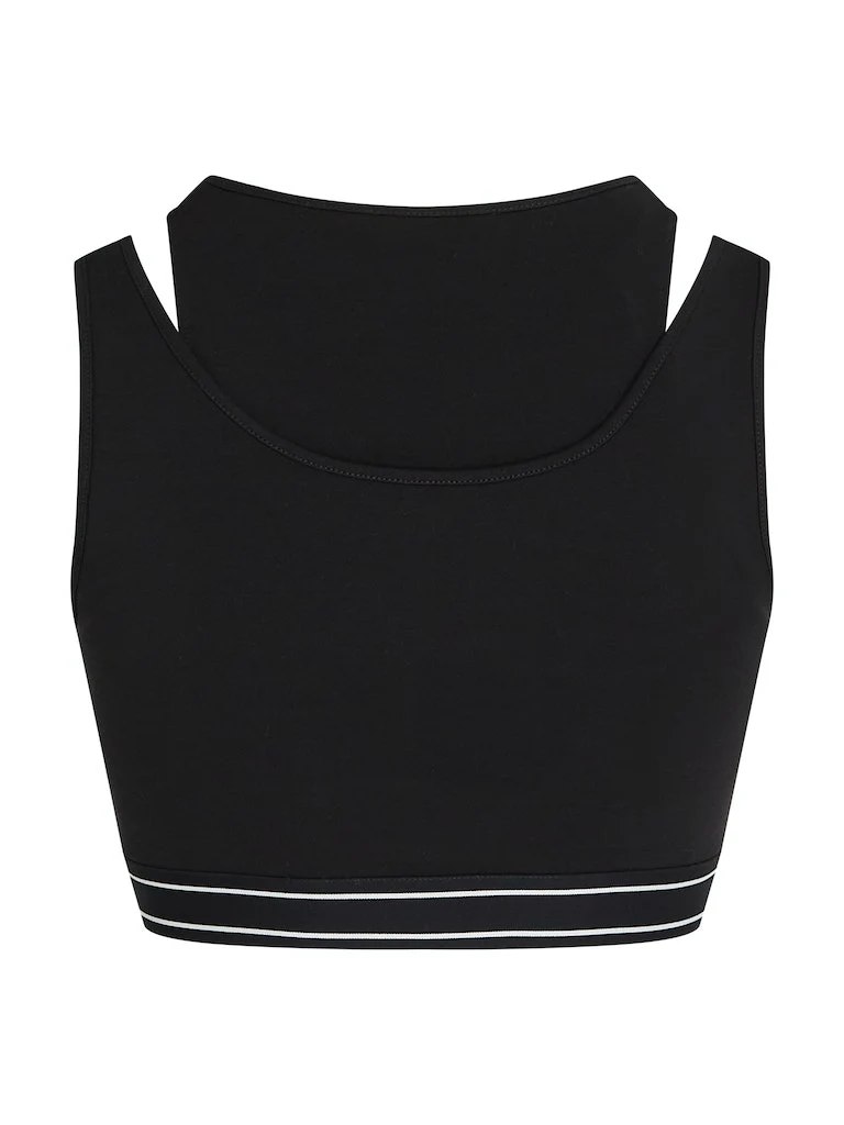 Tommy Hilfiger Jeans - Crop Logo Taping Cut Out Tank Top - Image 6