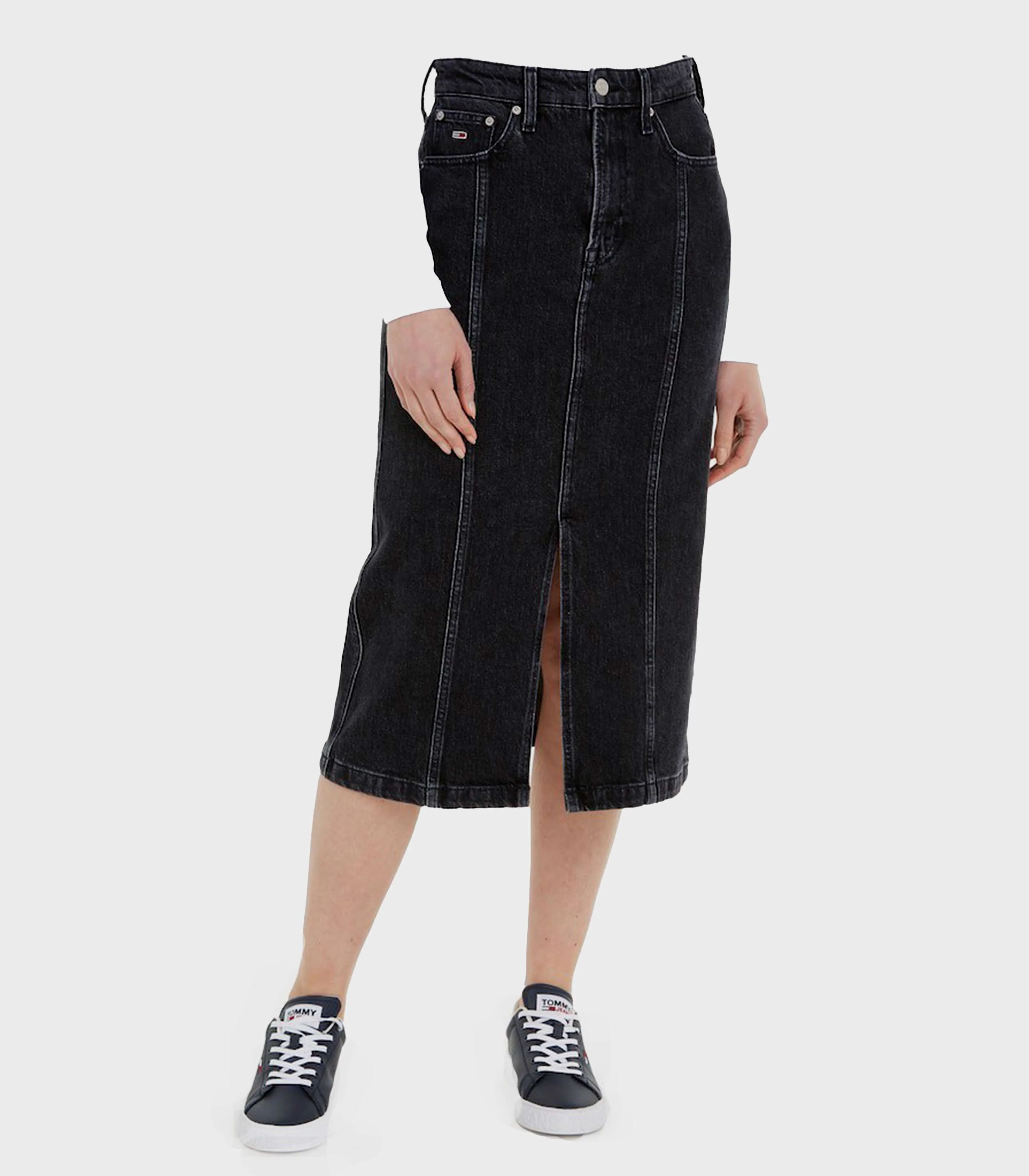 Tommy Hilfiger Jeans - Claire High Rise Denim Midi Skirt - Image 3