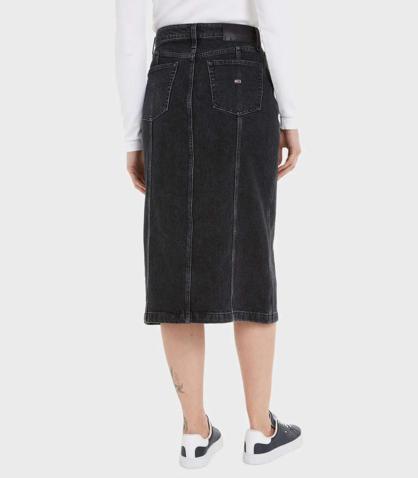 Tommy Hilfiger Jeans - Claire High Rise Denim Midi Skirt - Image 8