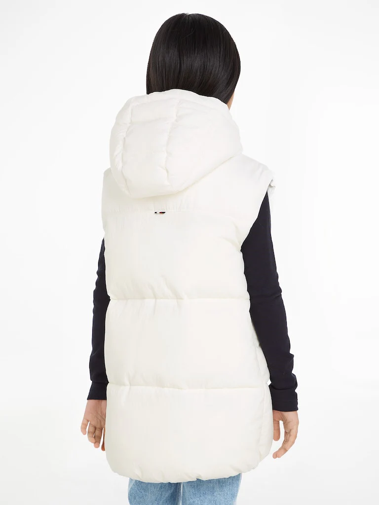 Tommy Hilfiger  - Girls -  New York Long Puffer Vest - Image 5