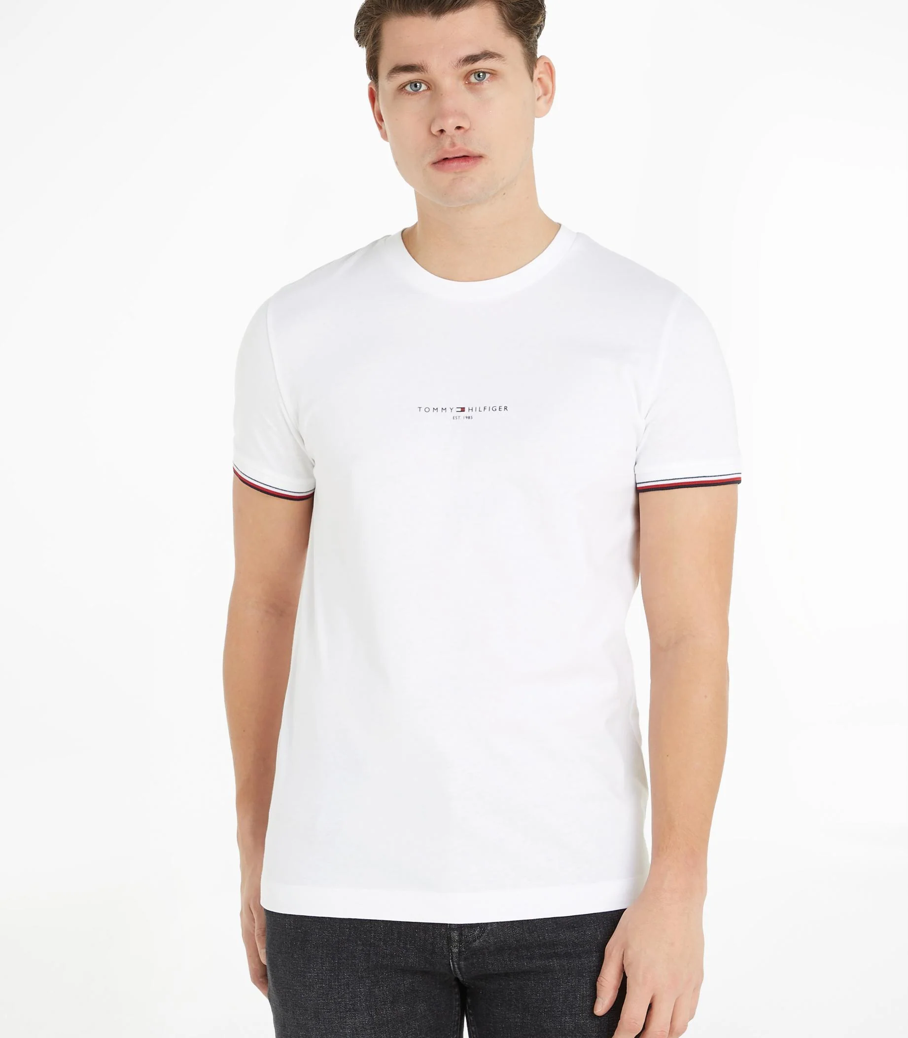 Tommy Hilfiger - Men's Tipped Slim Crew T-Shirt - Image 17