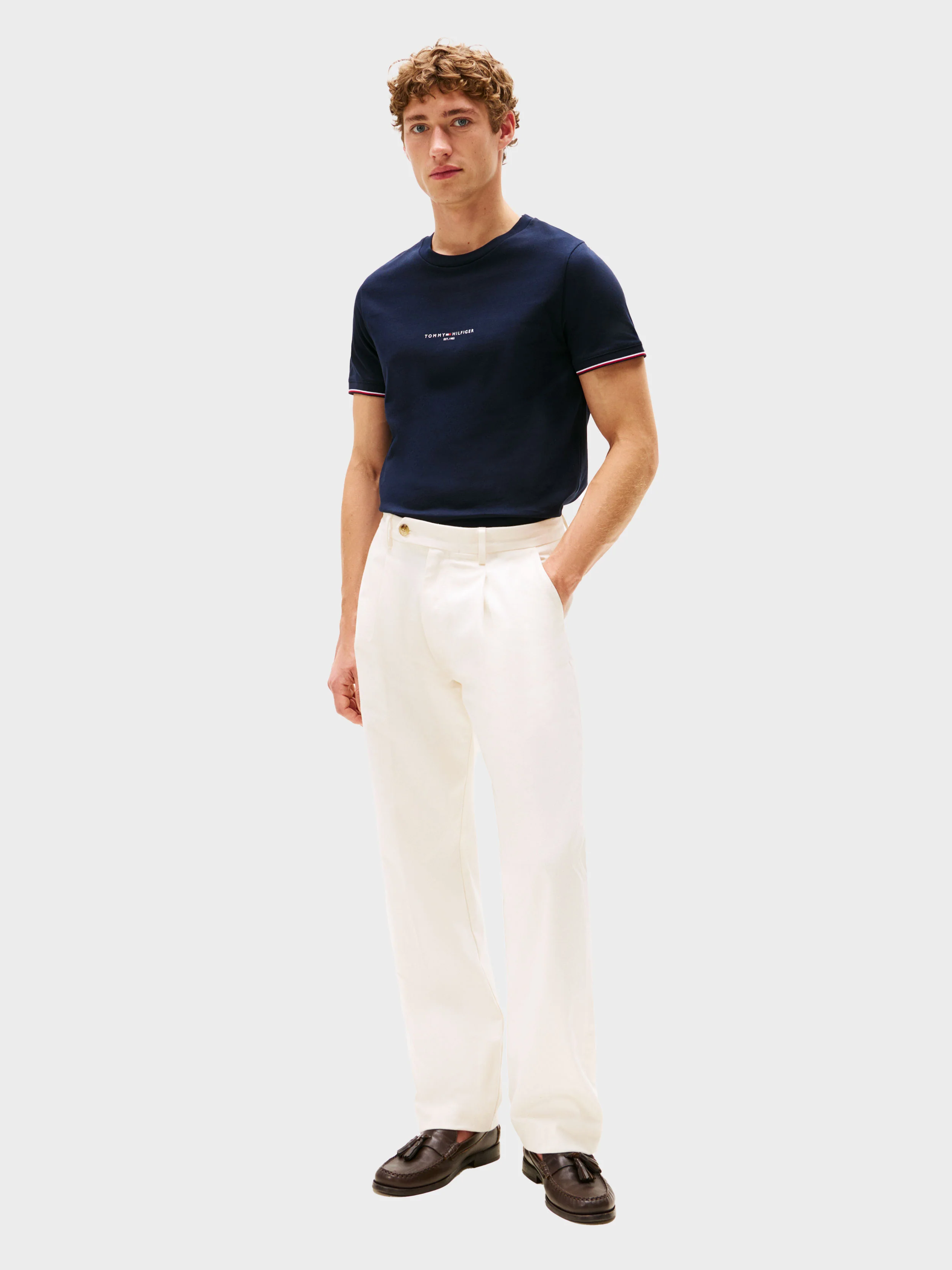 Tommy Hilfiger - Men's Tipped Slim Crew T-Shirt - Image 2