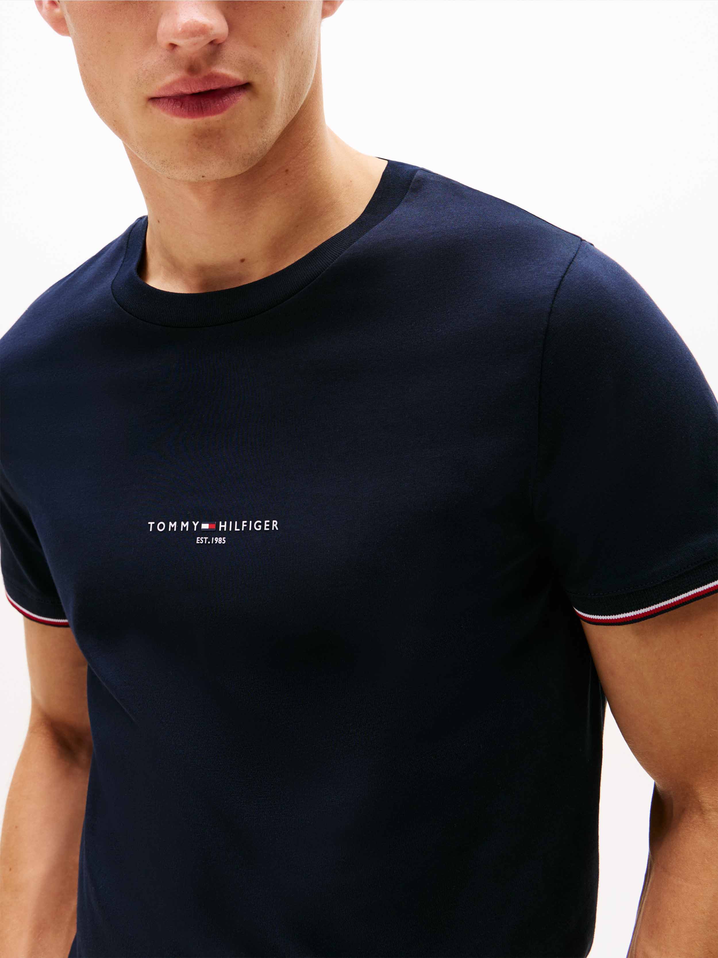 Tommy Hilfiger - Men's Tipped Slim Crew T-Shirt - Image 5