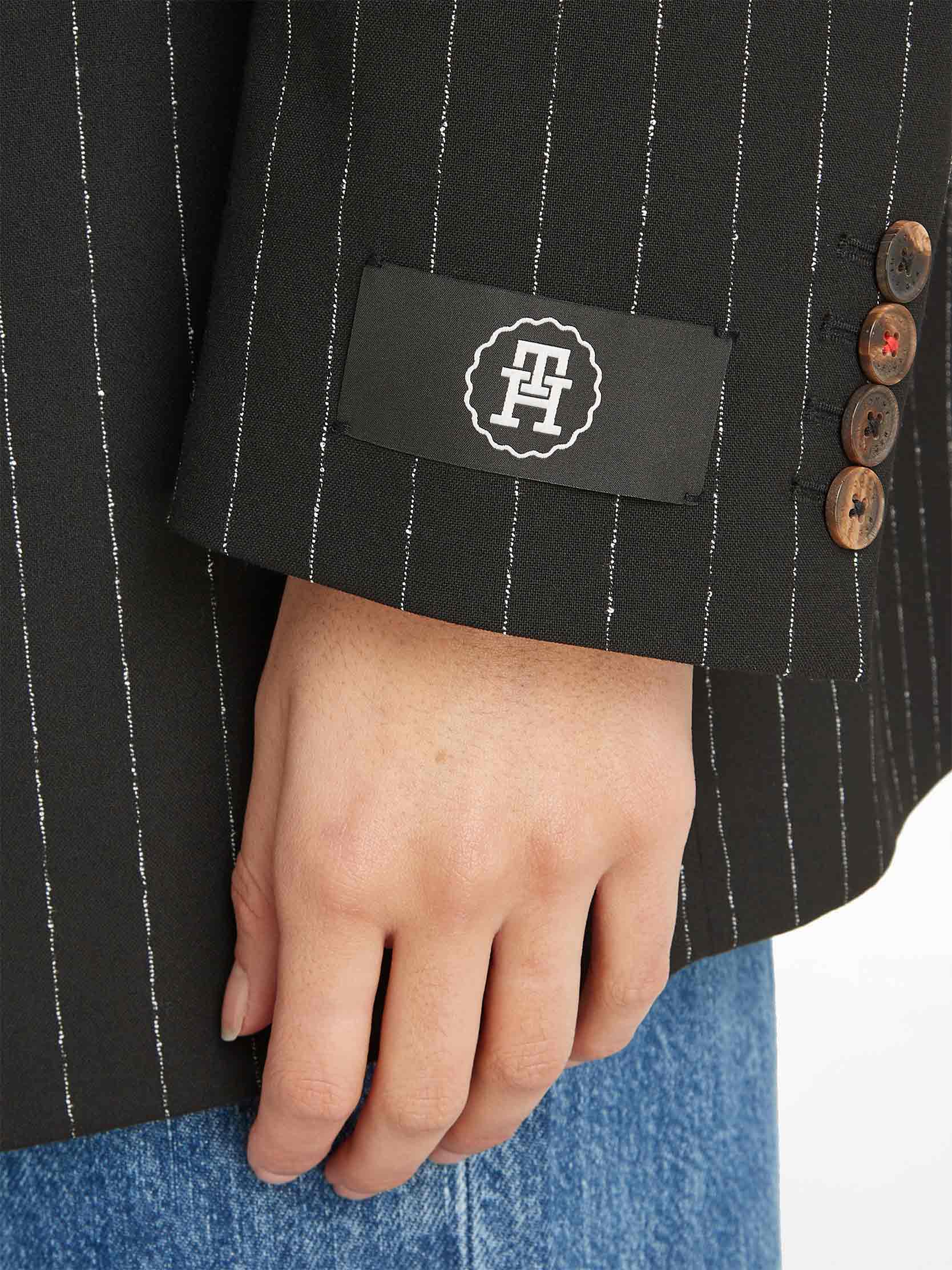 Tommy Hilfiger - Women's Oversized Prep Pinstripe Blazer - Image 4