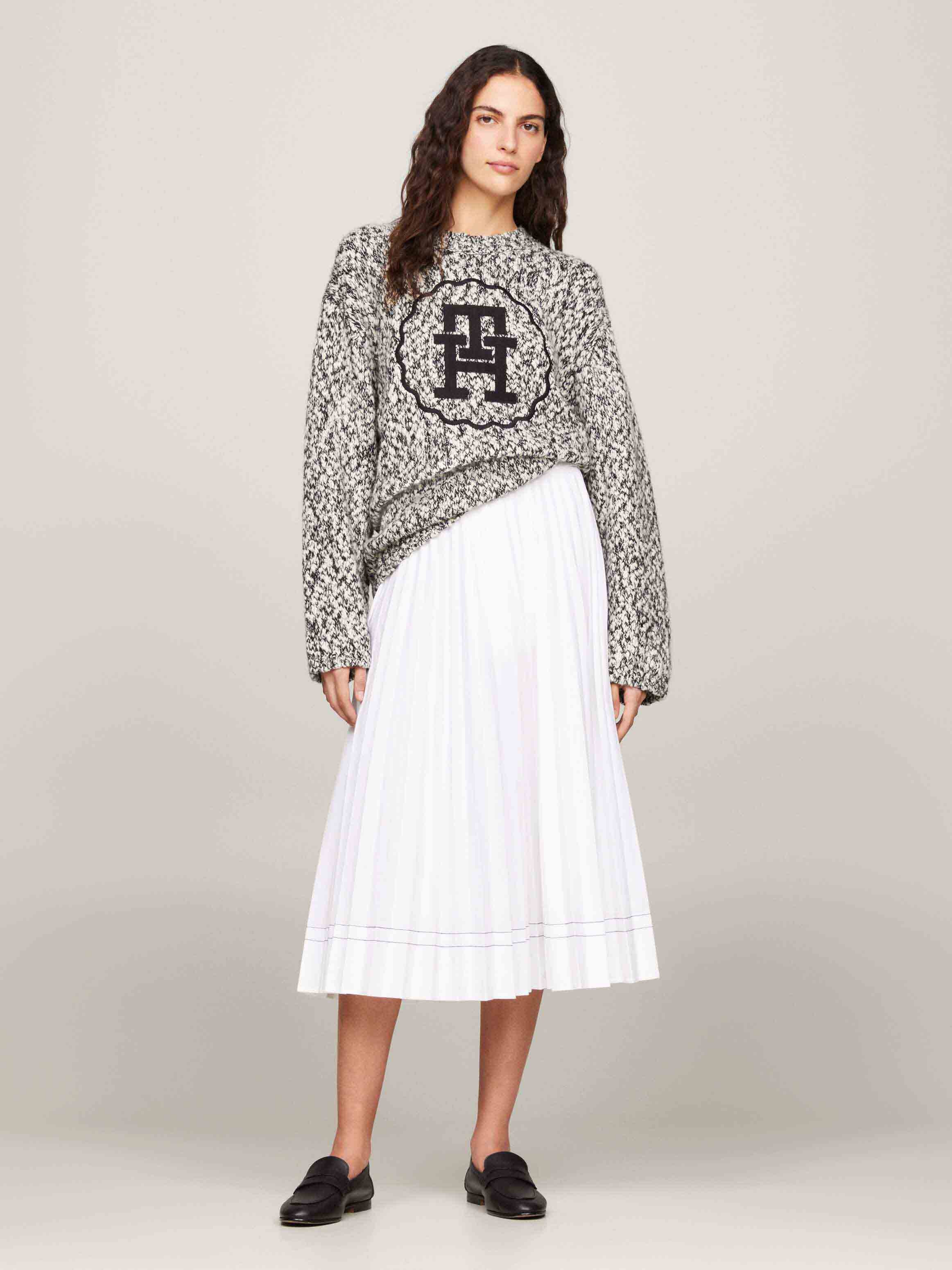 Tommy Hilfiger – Pleated Flared Midi Skirt - Image 2