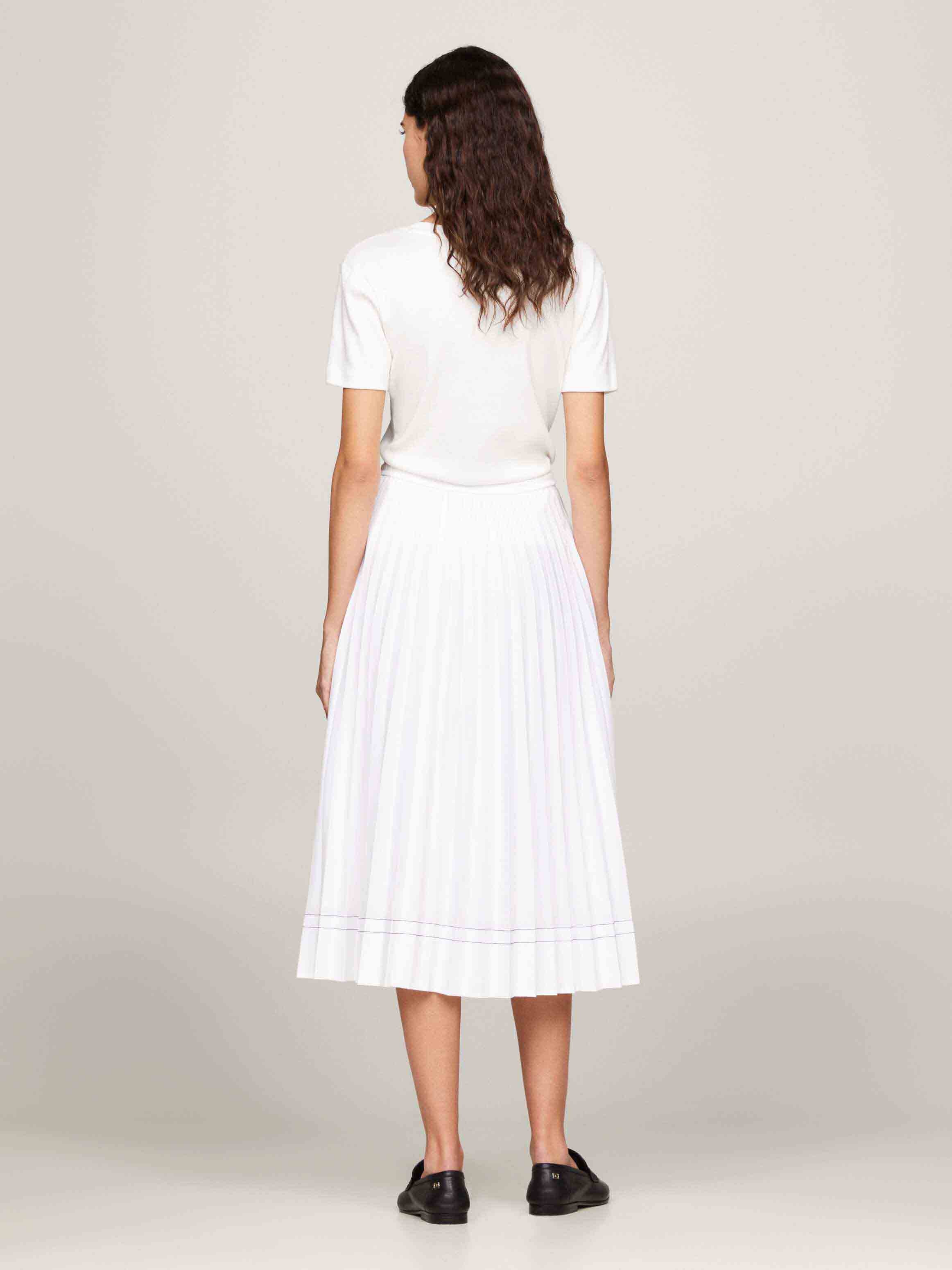 Tommy Hilfiger – Pleated Flared Midi Skirt - Image 4