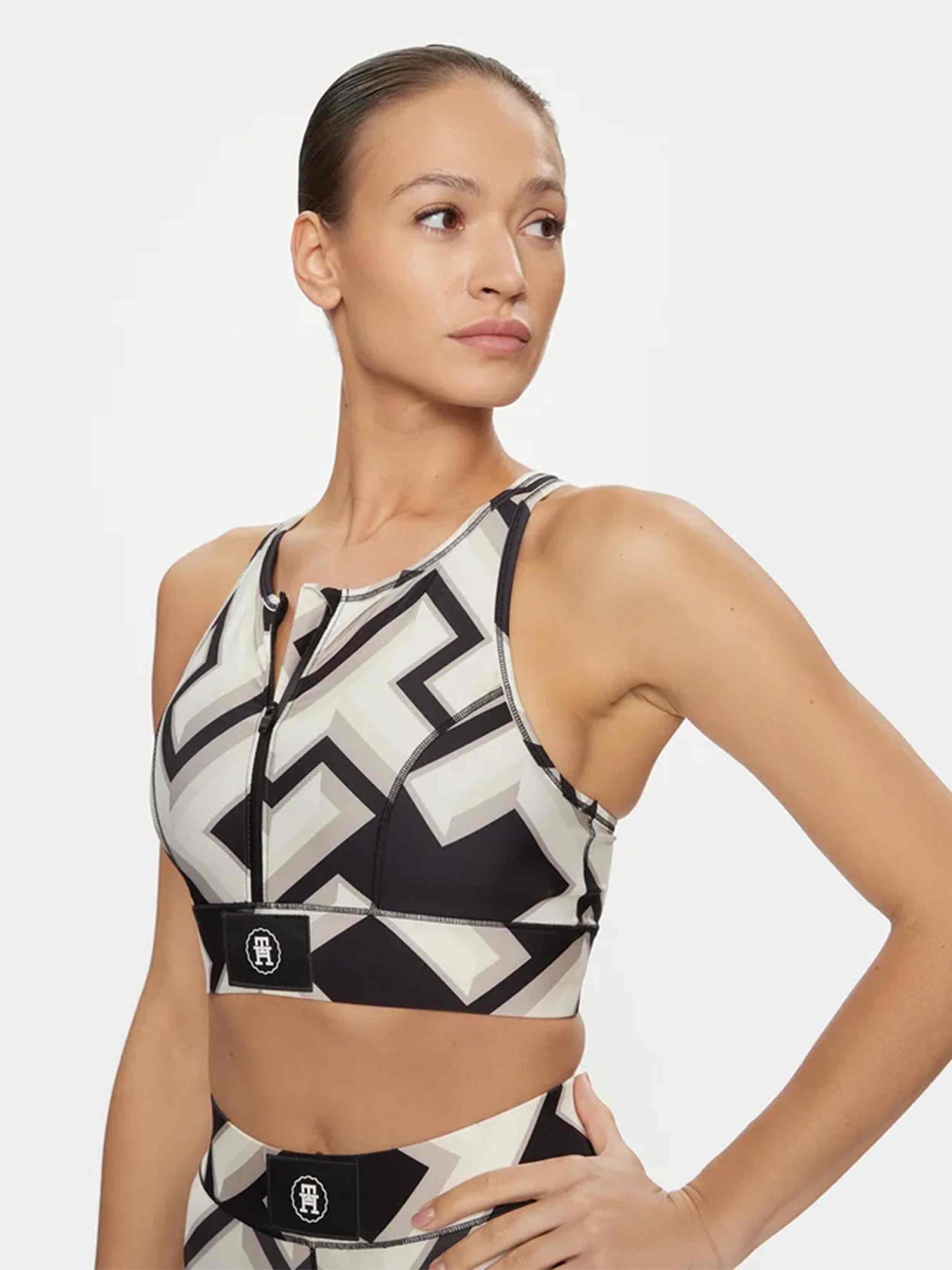 Tommy Hilfiger - Women's Monogram Medium Sports Bra - Image 5