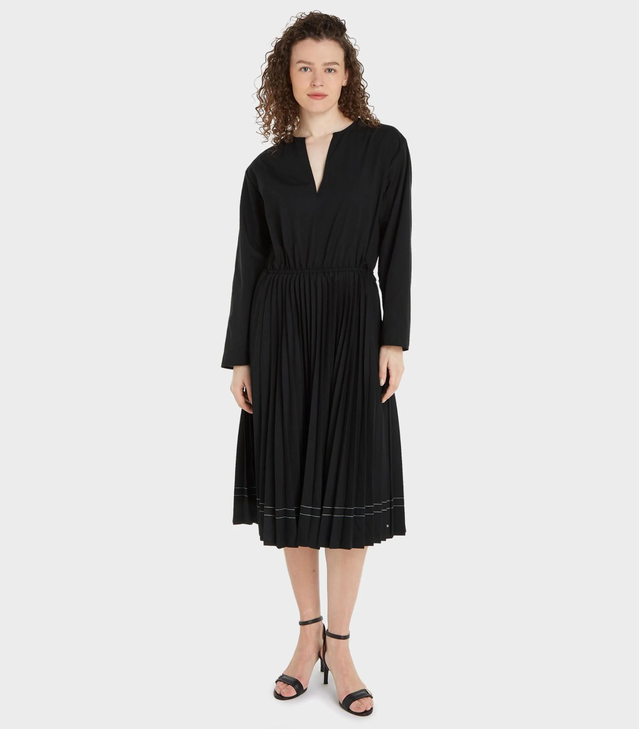 Tommy Hilfiger - Stitch Pleated Midi Dress Regular Fit - Image 2