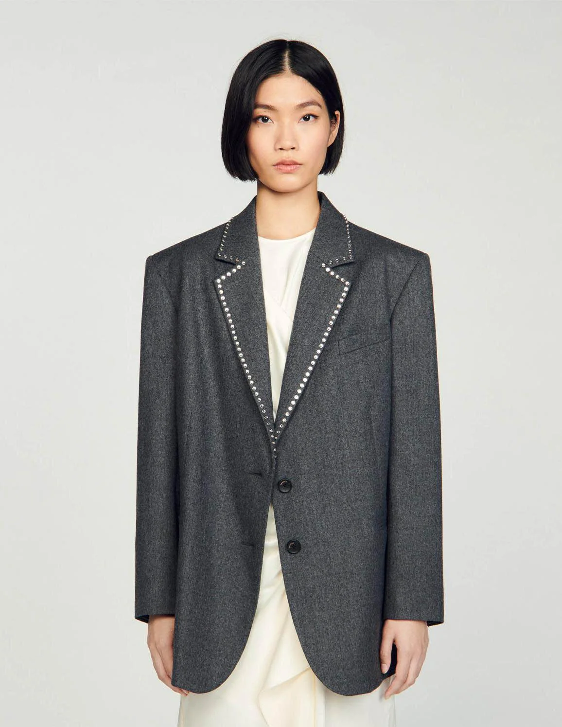 SANDRO - Rhinestone Suit Jacket - Image 10