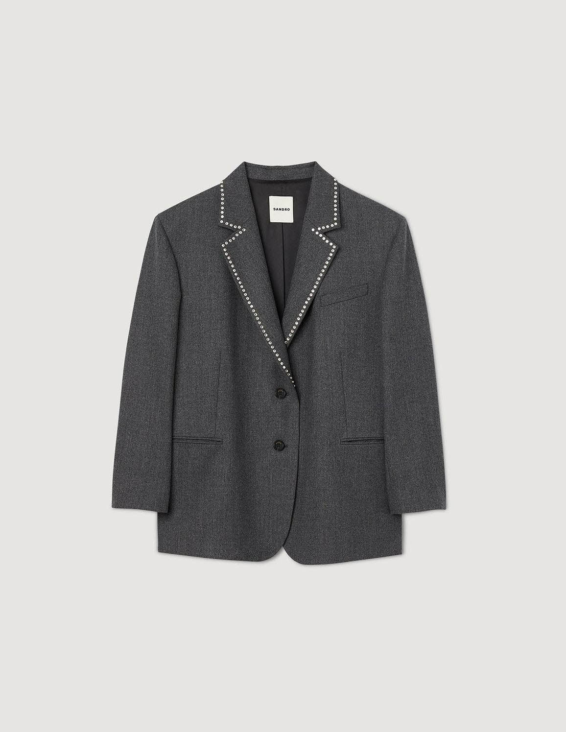 SANDRO - Rhinestone Suit Jacket - Image 2