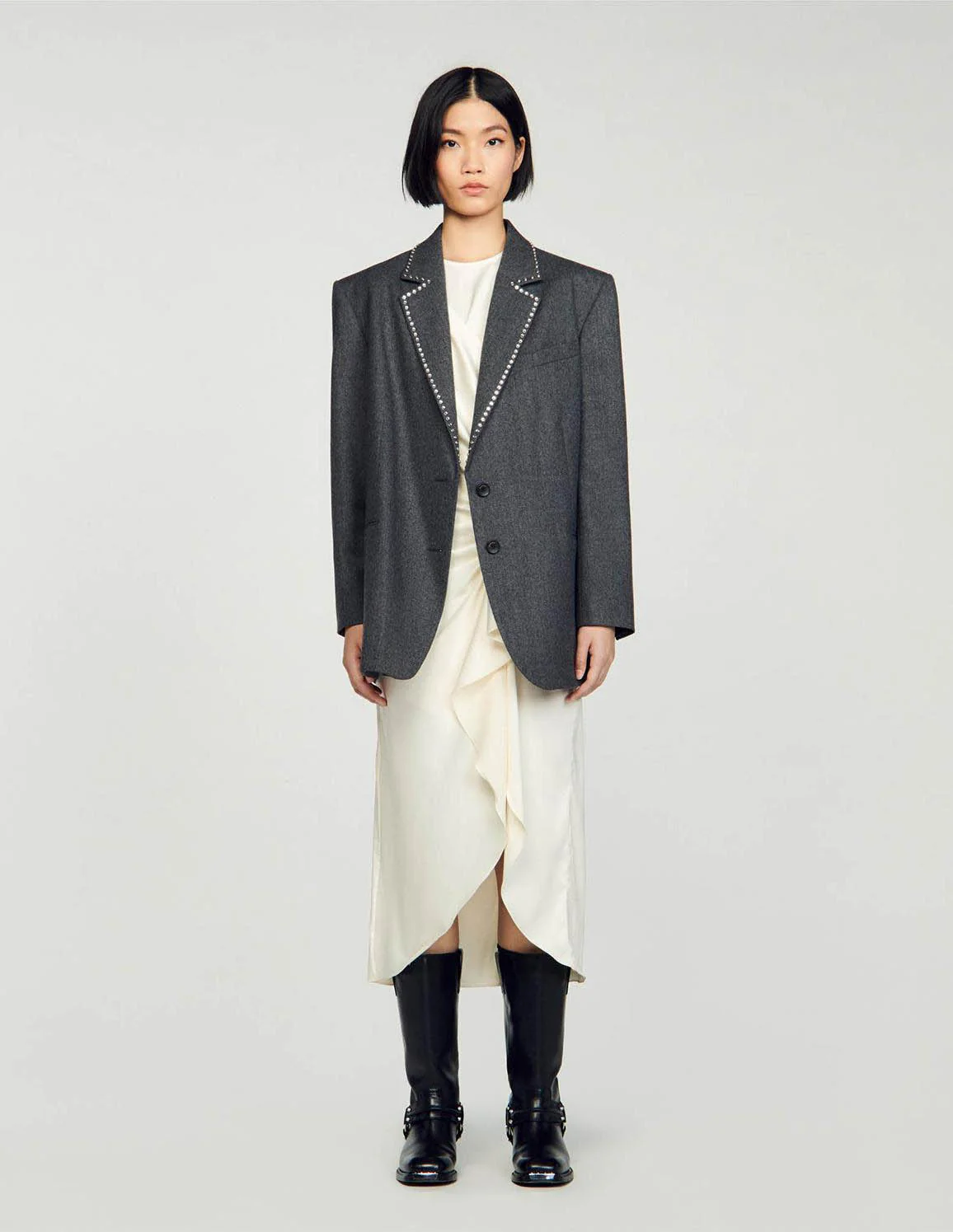 SANDRO - Rhinestone Suit Jacket - Image 3