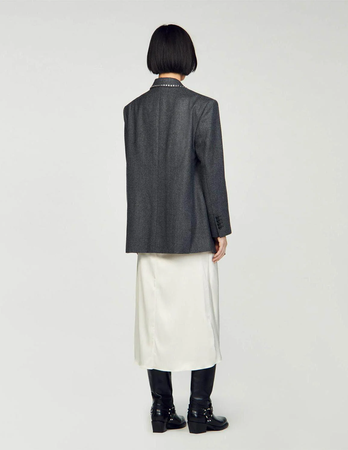 SANDRO - Rhinestone Suit Jacket - Image 6