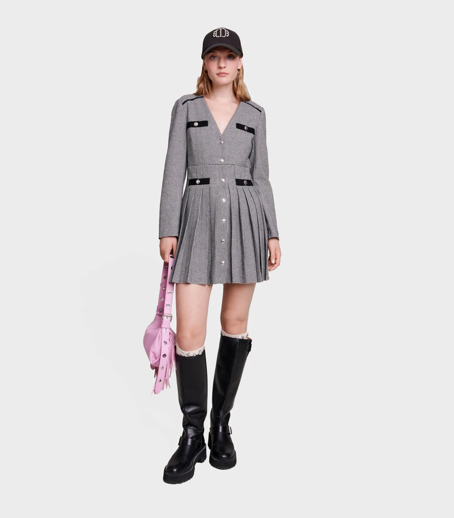 Maje - Short Pleated Dress - Image 10