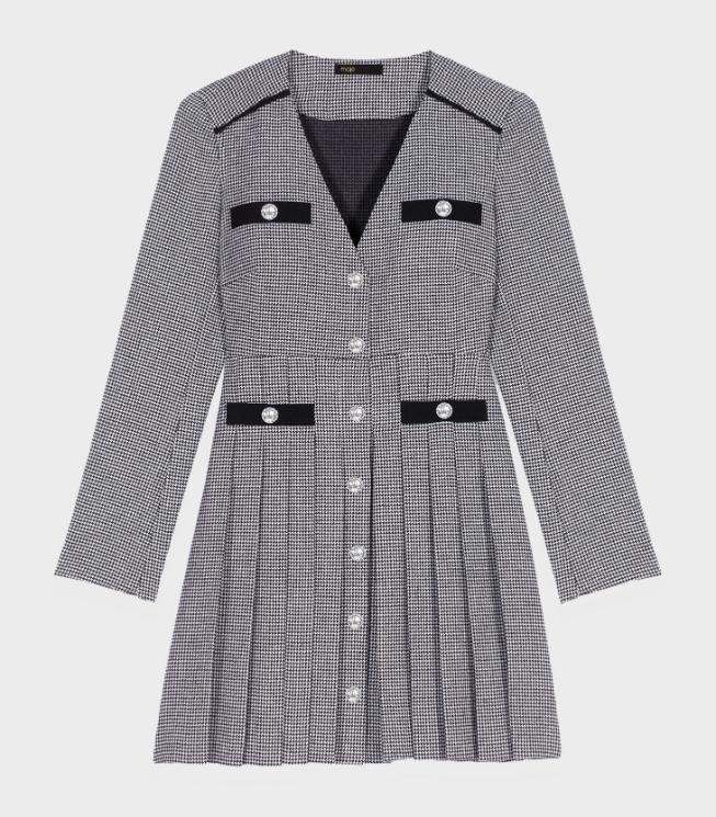 Maje - Short Pleated Dress - Image 2