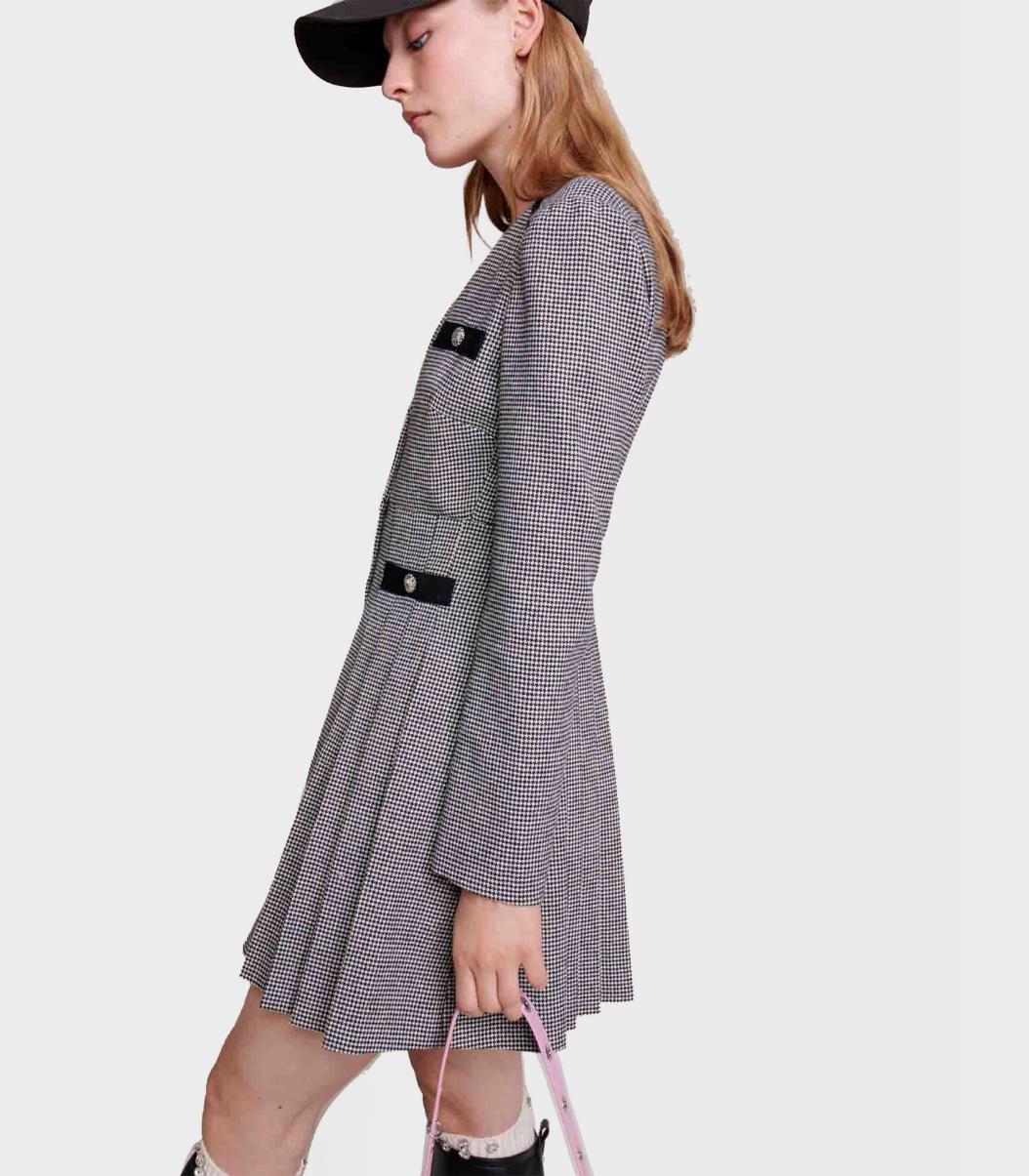 Maje - Short Pleated Dress - Image 6