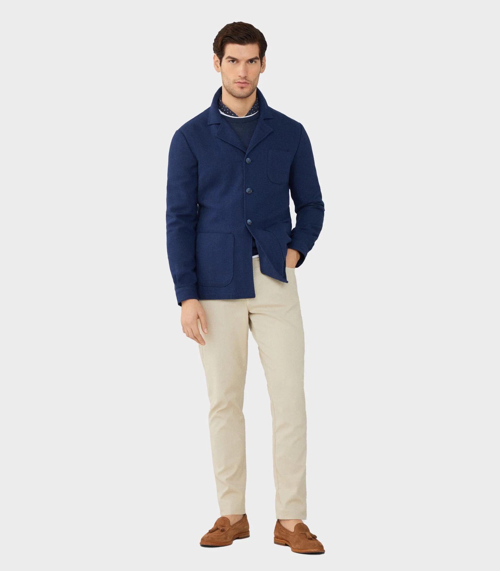 Hackett London - Men's Slim Fit Trinity Trousers - Image 2