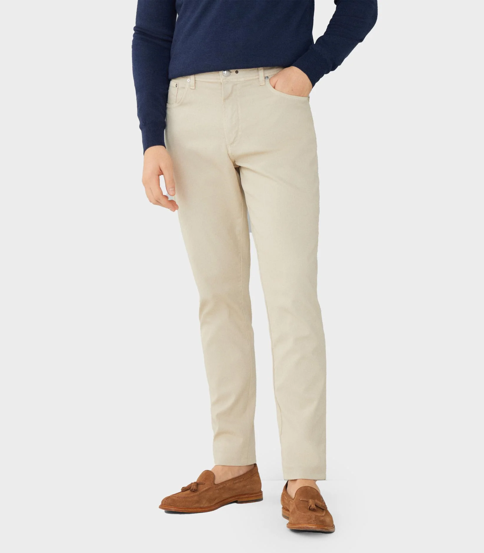 Hackett London - Men's Slim Fit Trinity Trousers - Image 5