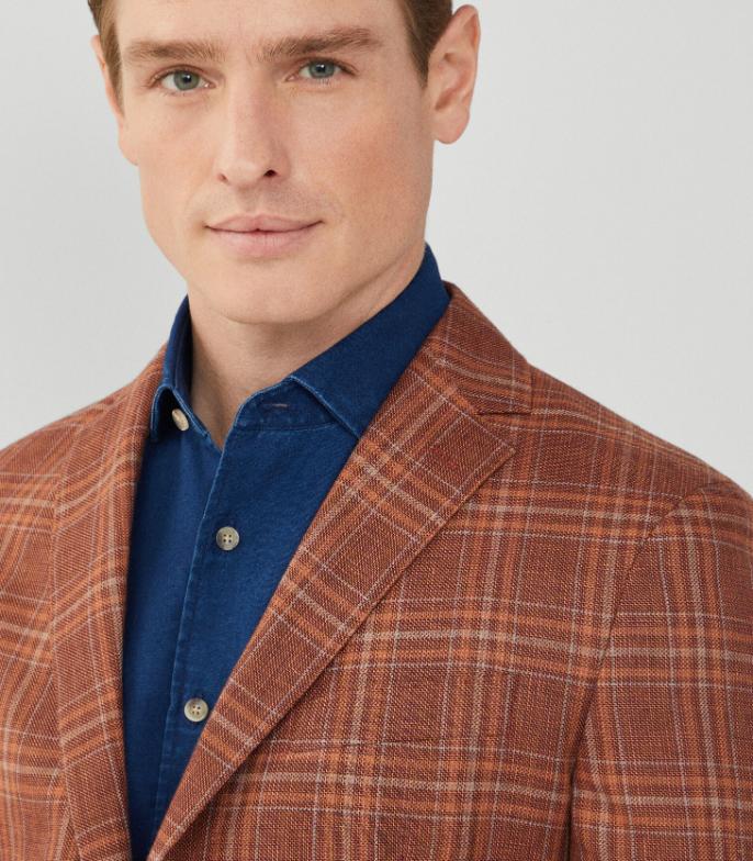 Hackett London - Men's Check Blazer - Image 4