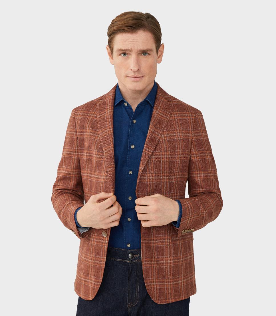 Hackett London - Men's Check Blazer - Image 5