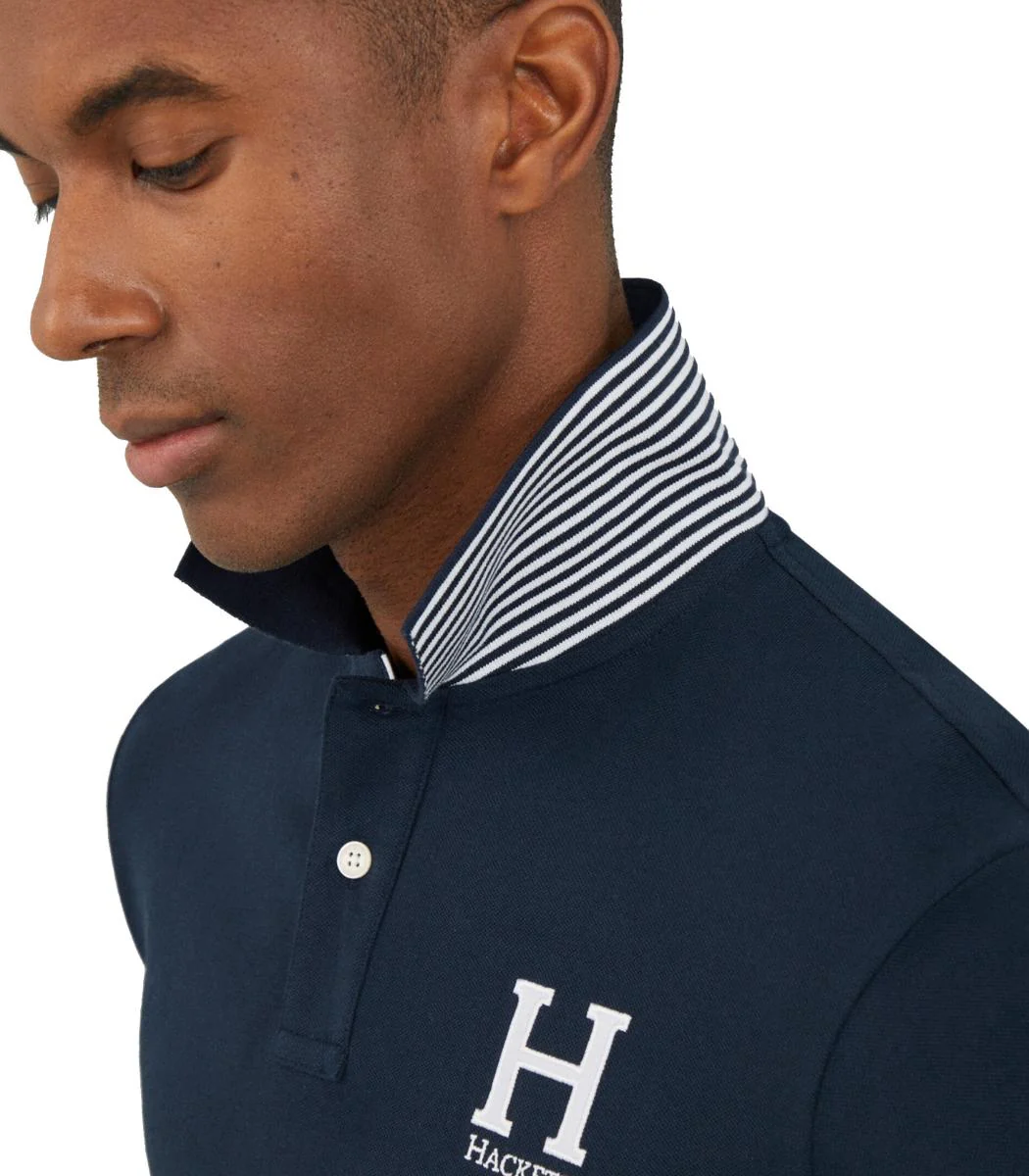 Hackett London - Men's Heritage H Logo Polo Shirt - Image 5