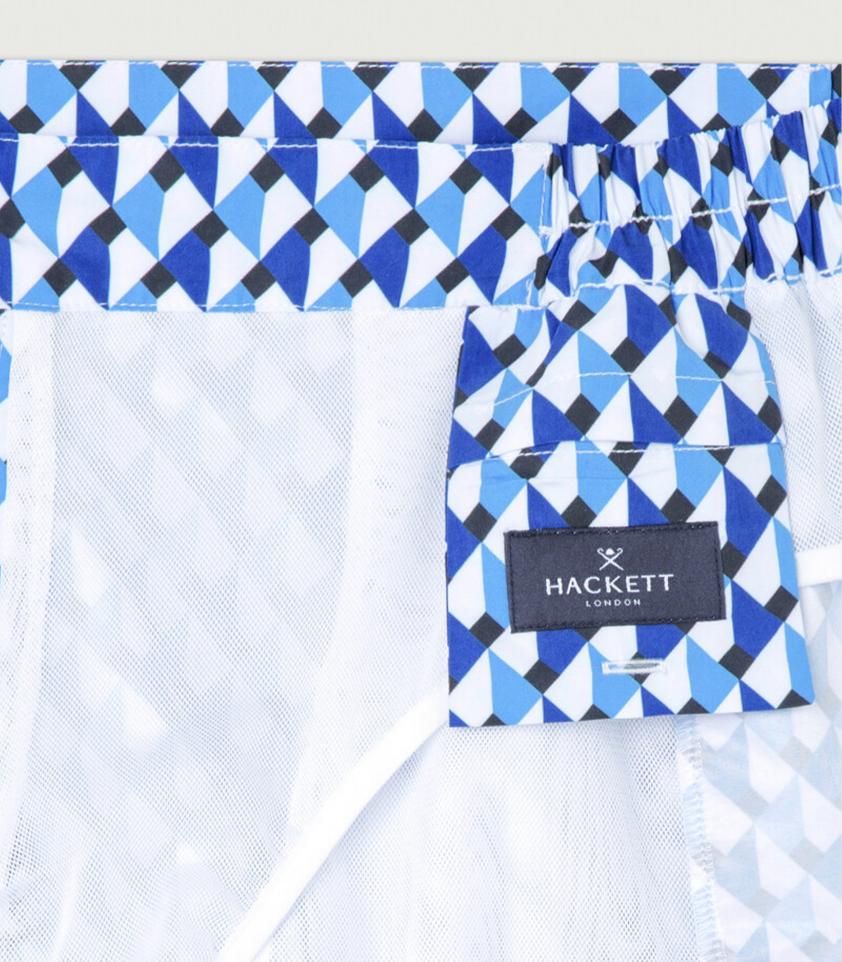 Hackett London - Men's 3D Cube Swim Shorts - Image 6