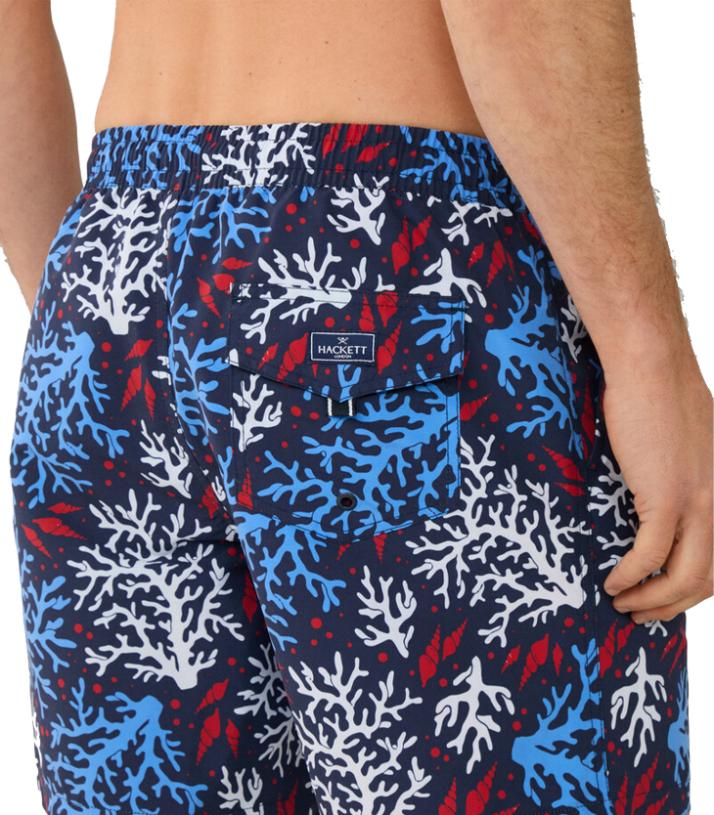 Hackett London - Men's Coral Swim Shorts - Image 3