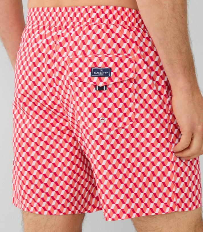 Hackett London - Men's 3D Geometric Swim Shorts - Image 4
