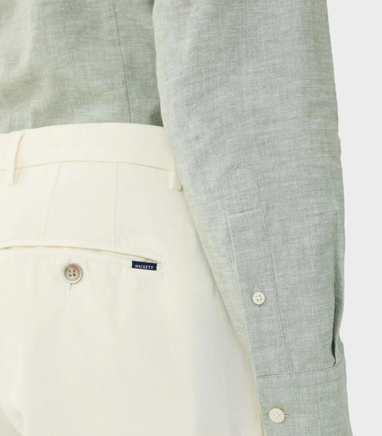Hackett London - Men's Slim Fit Textured Shirt - Image 4