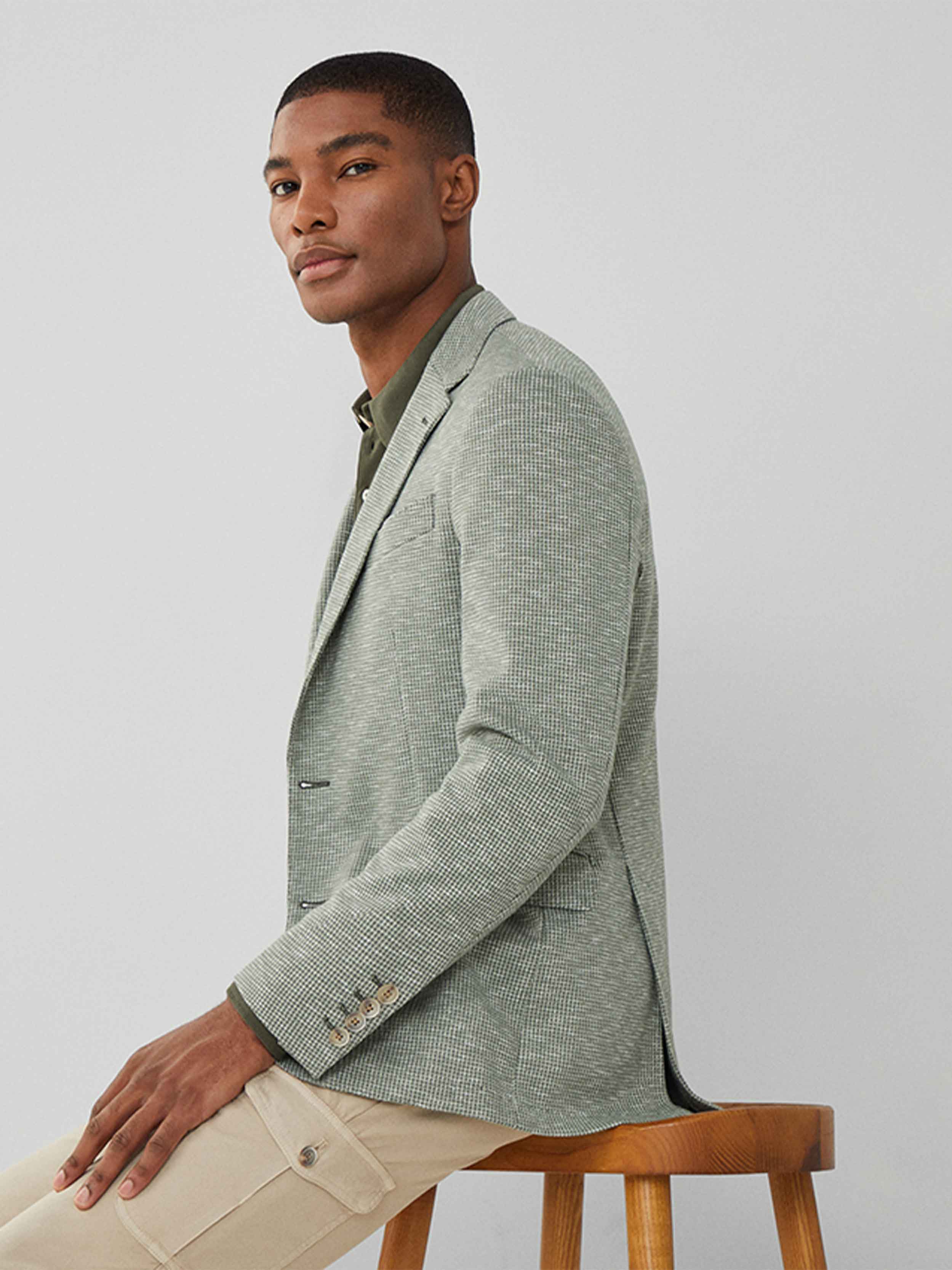 Hackett London - Men's Puppytooth Blazer - Image 5