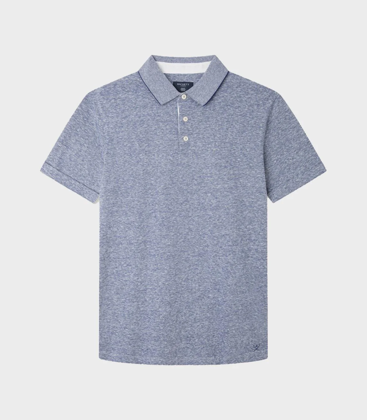 Hackett London - Men's Classic Fit Fil A Fil Polo - Image 2
