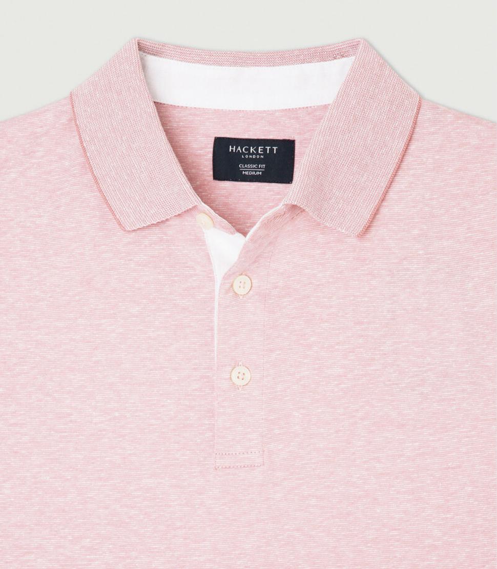Hackett London - Men's Classic Fit Fil A Fil Polo - Image 20