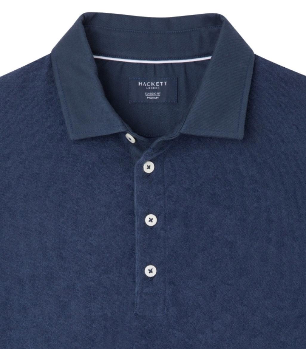 Hackett London - Men's Terry Cloth Polo Shirt - Image 2